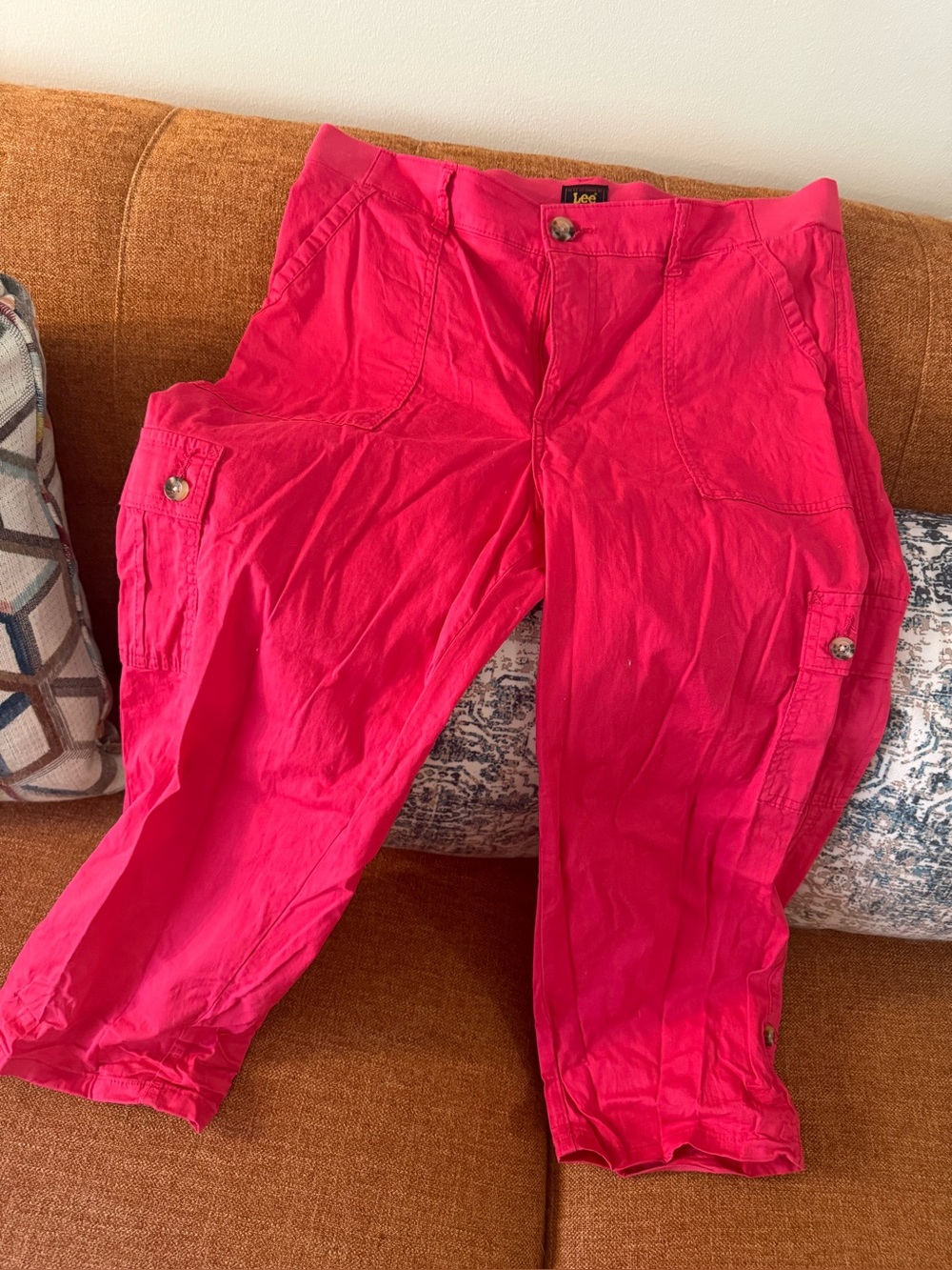 Lee Women's Hot Pink Cargo Shorts